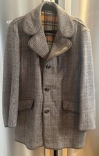 Vintage Dunn & Co Wool Mix Mens Overcoat Size Large