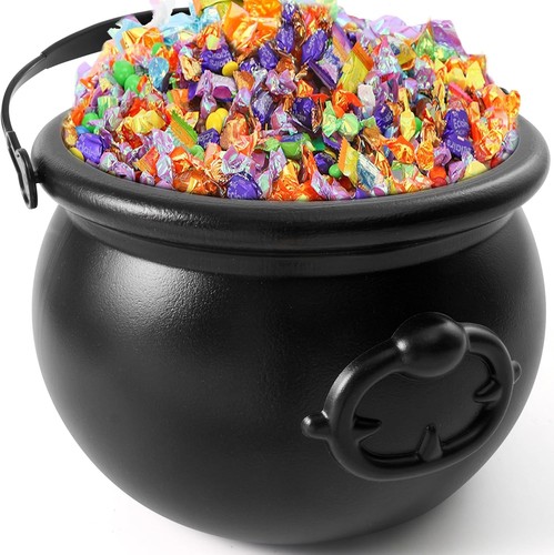 Large black cauldron - large,
