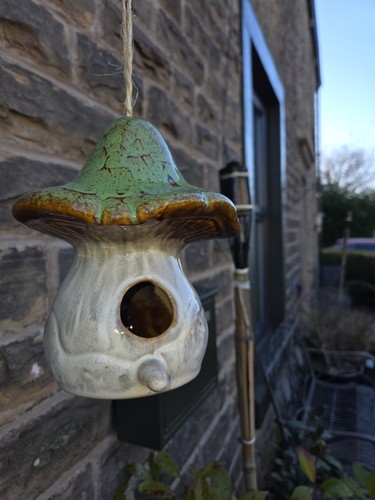 Ceramic bird house - ceramic,