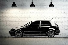 VW MK4 GOLF TURBO  -  Wall Art