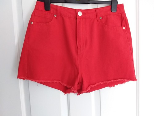 Ladies red high waist - red,
