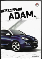 Vauxhall ADAM 2013 UK Market Sales Brochure Jam, Glam & Slam