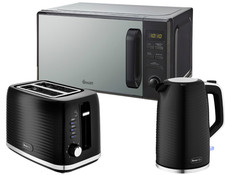 Swan Wave Black Kettle 2 Slice
