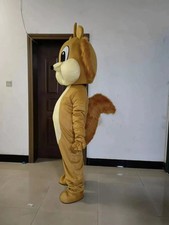 cartoon squirrel Mascot Costume Cosplay Party Dress Clothing Halloween Adult