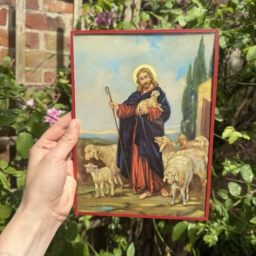 Antique vintage glass framed - antique,