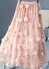 Womens Tulle Skirt Pleated