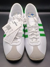 Adidas Originals Rekord Overdub FV9683 White Green Leather Trainers Uk 10.5