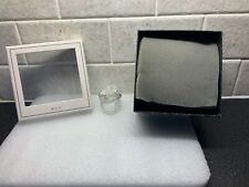 Swarovski heart shaped trinket box, With A Beautiful Flower On The Lid Excellent