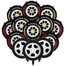 6pcs Large Race Car Wheel Foil