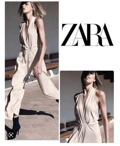 Bnwt zara champagne satin - zara,