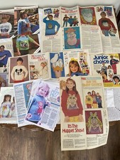 Job Lot TV Character Picture INTARSIA Knitting Patterns Kids Family Adult Pk 56