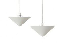 Set of 2 Cream Pendant