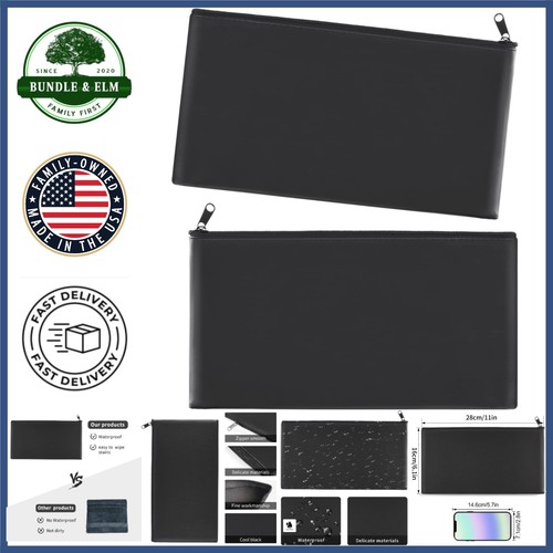 Waterproof leather cash bags - waterproof,