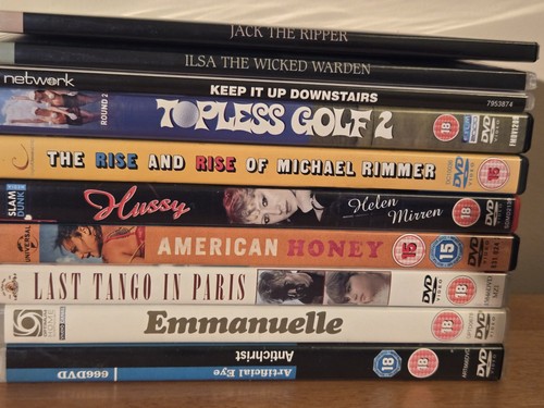 Dvd rated 18 - x, dvd's..rated
