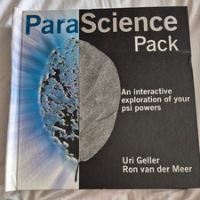 PARASCIENCE PACK By Uri Geller - Hardcover...2 metal dowsing rods missing.