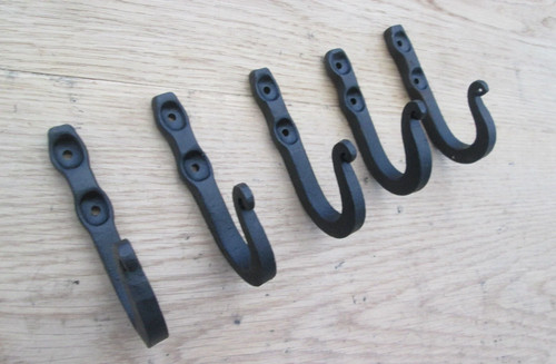 Rustic iron coat - , hook