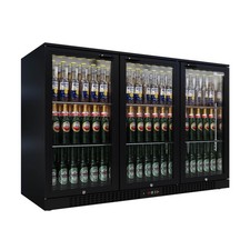 Triple sliding door back - back, bar