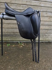 Equipe Emporio Dressage Saddle 17", black, good condition, med/wide