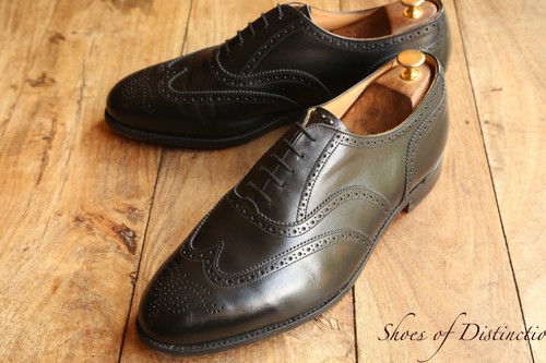 Tricker black leather oxford - black,