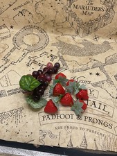 Fake food Display  Food grapes and strawberries 