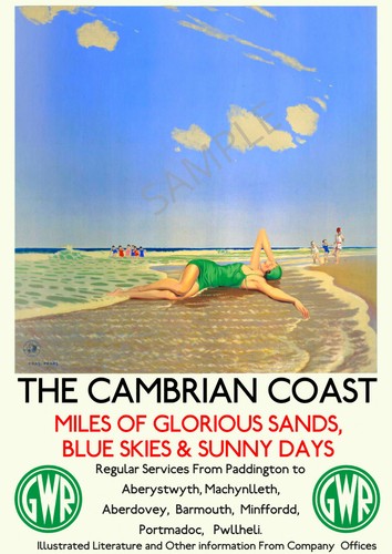 Vintage railway poster - railway,