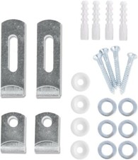 MIRROR / PICTURE HANGING KIT - Clip Set - Fitting Wall Brackets- Adjustable Fix