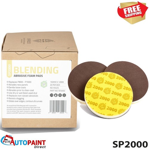 Abrasive foam blending - blending, pads