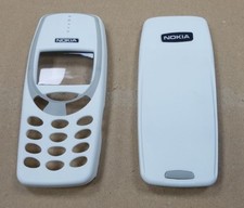 New For Nokia 3310 3330 Front Fascia + Battery Cover Housing White