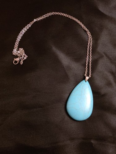 Ladies turquoise necklace - ladies,