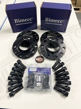 Black alloy wheel spacers 12mm - black,
