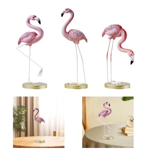 Flamingo resin statue lawn - resin,