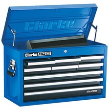 9 Drawer Tool Cabinet Storage Chest Portable DIY Steel Workshop Equipment Blue
