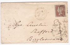 1849 QV FINE 1d PENNY RED