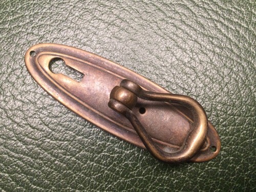 Antique brass pull handle - brass,