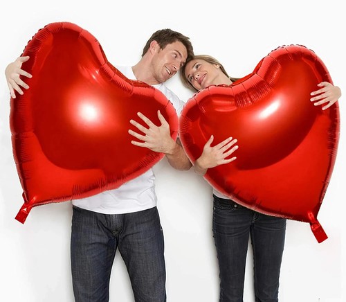 Giant heart foil balloon - giant,