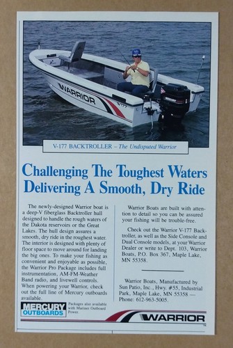 1991 warrior 177 backtroller - warrior, v-177