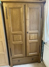 Solid Oak Wardrobe (John Lewis) in excellent condition