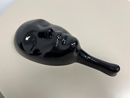Black plastic pvc mask for - black,