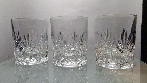 Whisky glasses heavy cut - glasses,