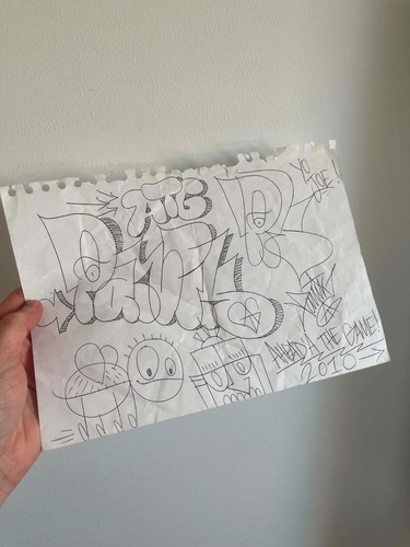 Rare original sketch panik atg - original,