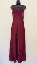 Vtg 90s Betsy Adam Red Chiffon