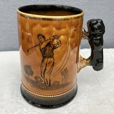 Vintage 1950s Royal Bradwell Arthur Wood 'Sports Series' Golf Tankard/Mug