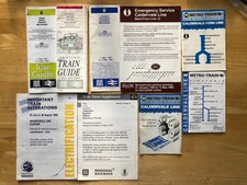 9 Different  BR  Metro Railway Timetables North West England 1985 - 1993