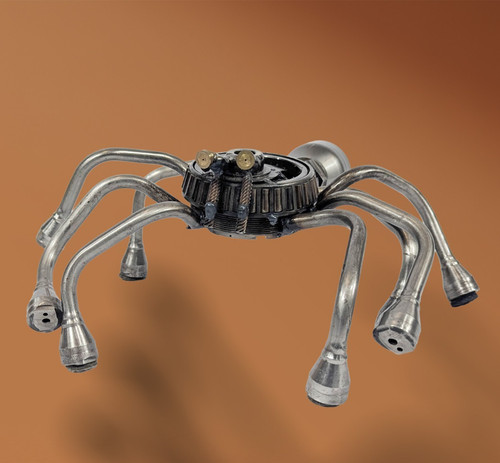 Pipe bearing steampunk spider - pipe,,