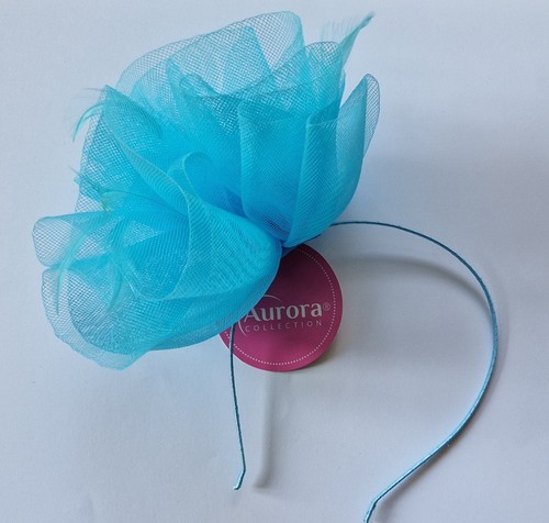 Ruffled crin fascinator a - ruffled, on