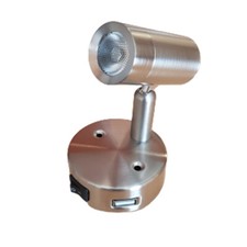 Lunar Caravans Stainless Steel Locker Light Warm White With or Without USB