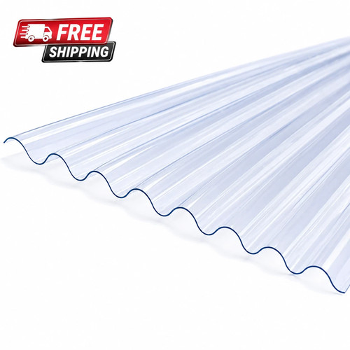 Clear pvc corrugated - clear, roofing