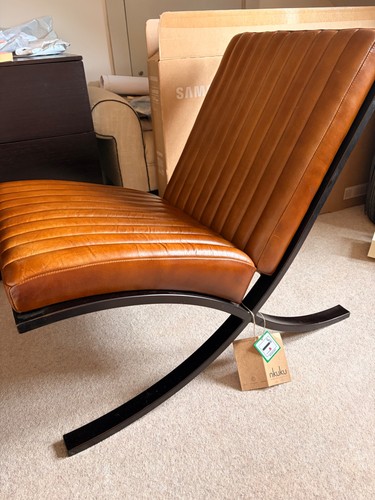Nkuku leather lounger - , chair