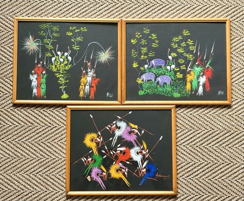 Vintage african folk art - folk,