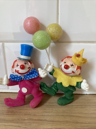 Vintage plastic flocked - plastic,